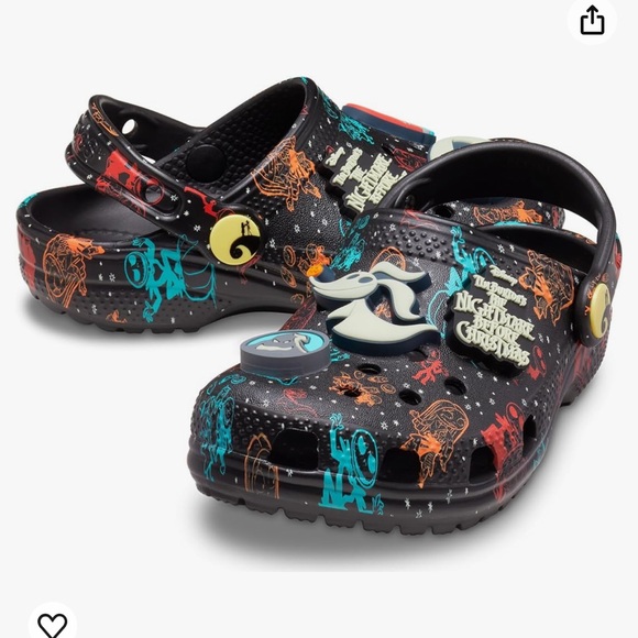 Child’s Unisex Nightmare Before Christmas Glow In The Dark Crocs Clog - Picture 7 of 12